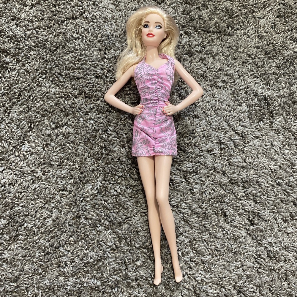 Model Muse Holiday 2023 Barbie Doll With Sparkling Pink Evening Gown